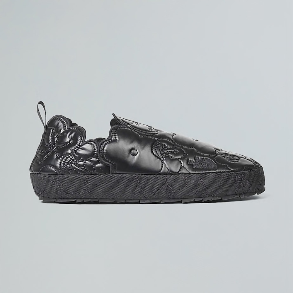 LIMITED EDITION Cecilie Bahnsen x The North Face Black Floral Slip-On Loafers